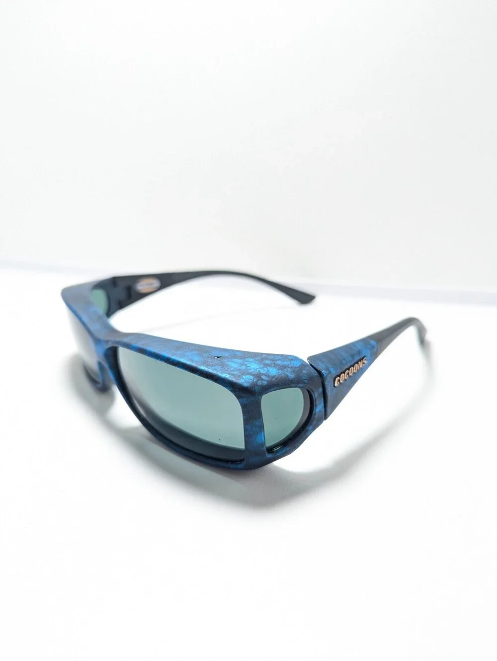 Cocoons C4214G WideLine Blue Outdoor Wraparound Fit Over Men's Sports Sunglasses
